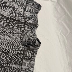 lululemon athletica Black and White Patterned Leggings